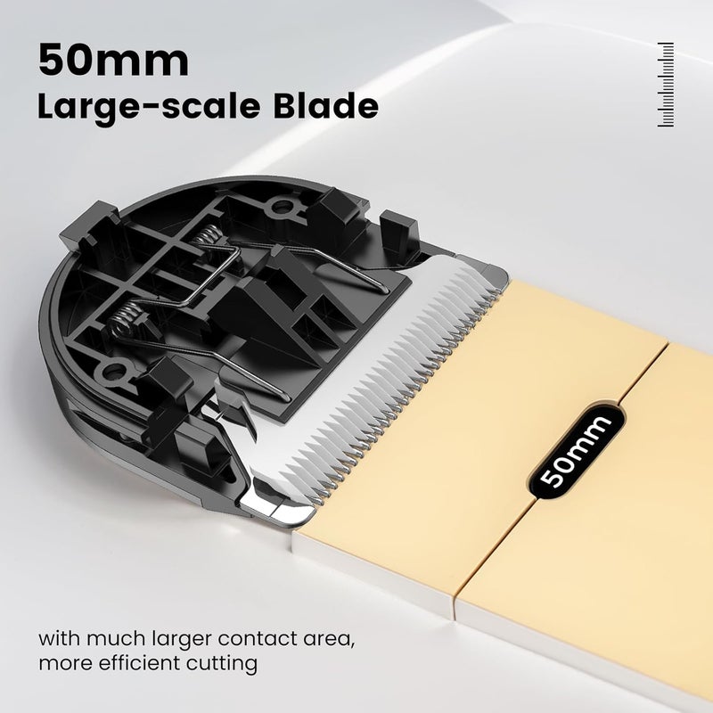 Grimgrow Detachable Replacement Blades for Horse Grooming Clippers, Pet Hair Shaver with Widen Ceramic Blades for Dogs, Cats, Sheep, Other Animals - Image 5